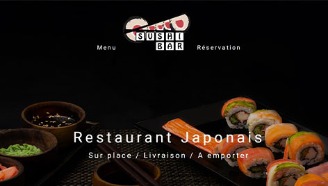 Accueil site Sushi bar